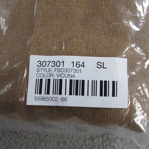 J Jill Luxe Rib Trimmed Knit Ruana Vicuna Tan Womens Small Long Cardigan NWT - Picture 4 of 5